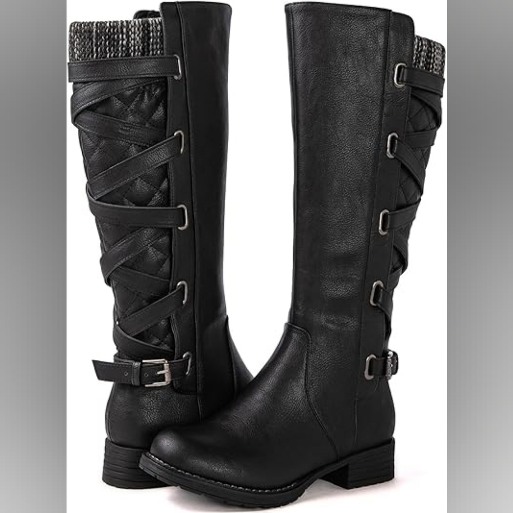 GLOBALWIN Women's Quilted Knee High Boots/Size US6.5/ EUR 37.5/ NWB/ MSRP 60